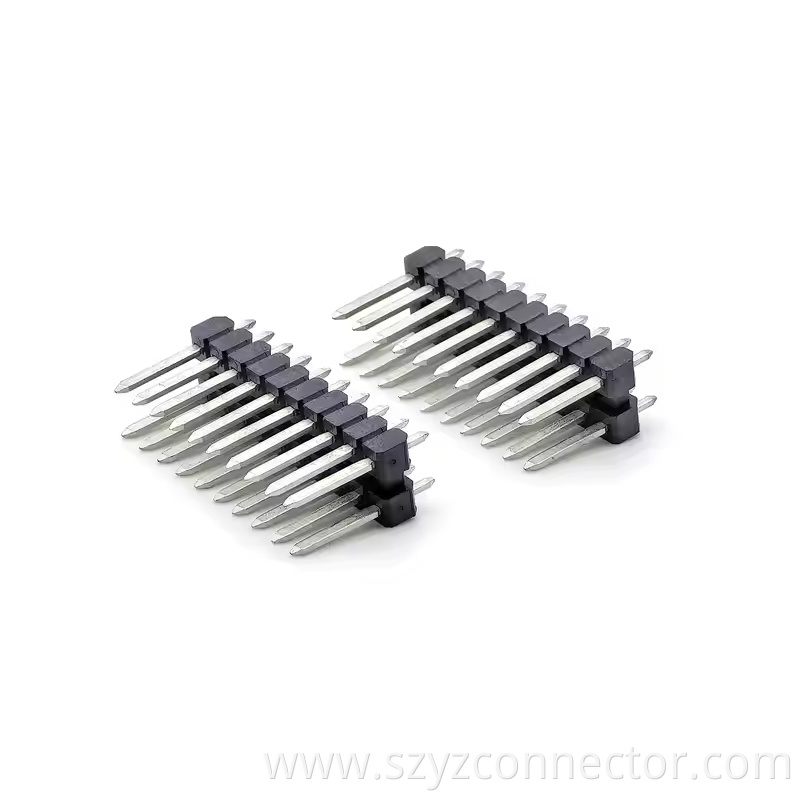3.5mm Pitch Pin Header Dual Rows Straight SQ1.50.75 H4.5mm 22P-210P LCP (4)